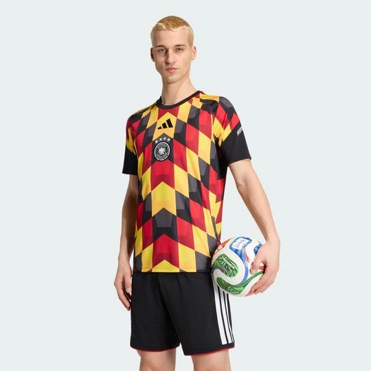 Zdjęcie produktu Koszulka domowa przedmeczowa Niemcy 26 Adidas czarny