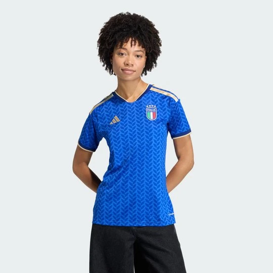 Zdjęcie produktu Koszulka domowa Włochy 26 Adidas Bold Blue