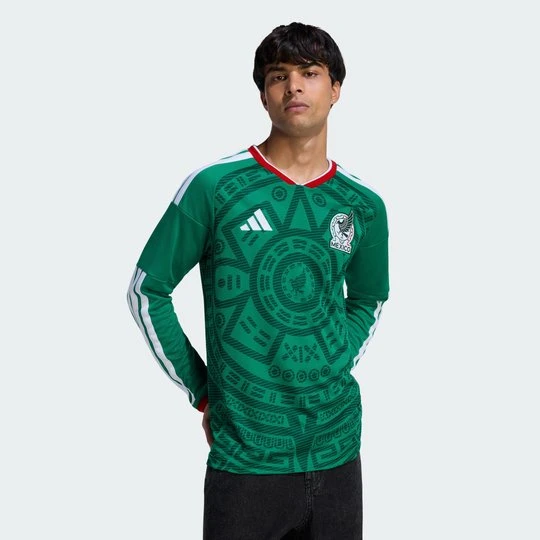 Zdjęcie produktu Koszulka domowa z długim rękawem Meksyk 26 Adidas Bold Green