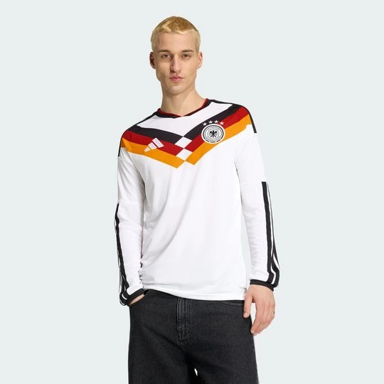 Zdjęcie produktu Koszulka domowa z długim rękawem Niemcy 26 Adidas biały