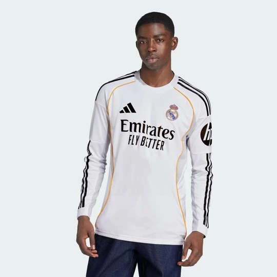 Zdjęcie produktu Koszulka domowa z długim rękawem Real Madryt 25 / 26 Adidas biały