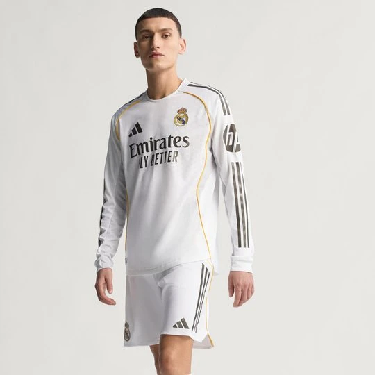 Zdjęcie produktu Koszulka domowa z długim rękawem Real Madryt 25 / 26 Authentic Adidas biały