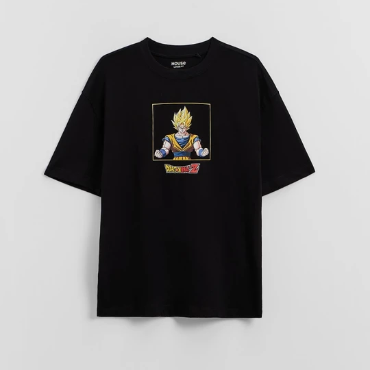 Zdjęcie produktu Koszulka Dragon Ball Z loose fit czarna House