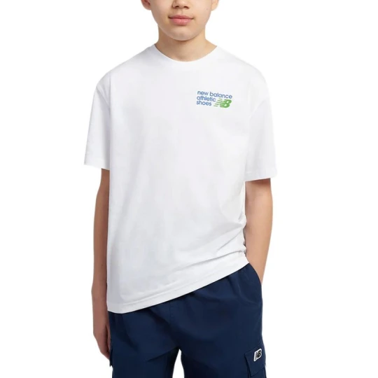 Zdjęcie produktu Koszulka dziecięca New Balance LAKB0295BWE - biała