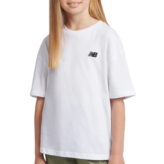Zdjęcie produktu Koszulka dziecięca New Balance LAKG0001BWE - biała