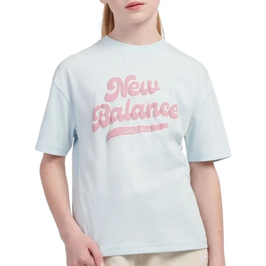 Zdjęcie produktu Koszulka dziecięca New Balance LAKG0192FRL - niebieska