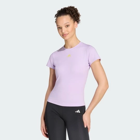Zdjęcie produktu KOSZULKA DZIECIĘCA Z 3 PASKAMI STUDIO Adidas Powder Plum