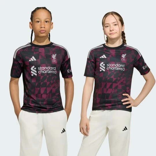 Zdjęcie produktu Koszulka dziecięca z trzeciego zestawu Liverpool FC 26 / 27 Adidas czarny