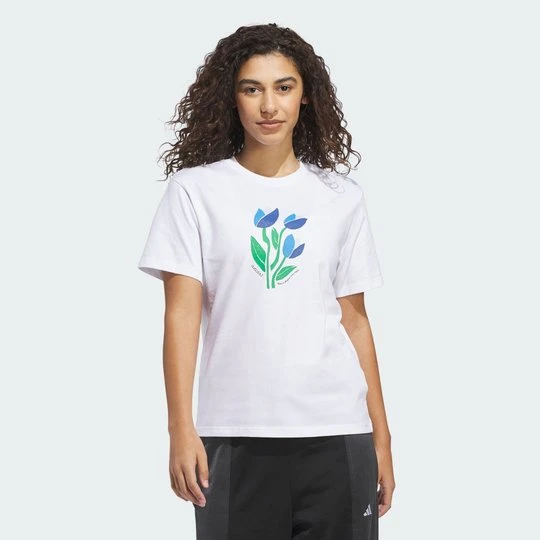 Zdjęcie produktu KOSZULKA FLORAL BLOOM AT YOUR OWN PACE GRAPHIC Adidas biały