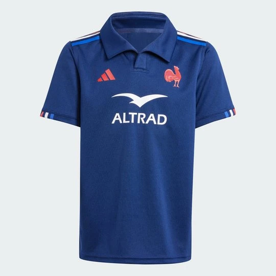 Zdjęcie produktu Koszulka France Rugby Home Kids Adidas Dark Blue