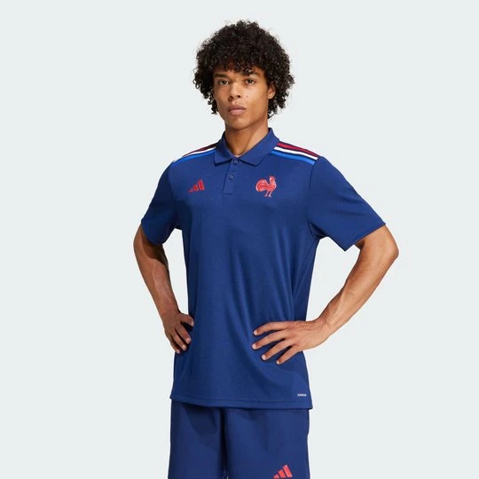 Zdjęcie produktu Koszulka France Rugby Home Supporter Polo Adidas Dark Blue