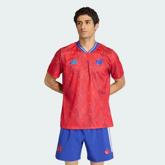 Zdjęcie produktu Koszulka France Rugby Prematch Adidas Collegiate Red