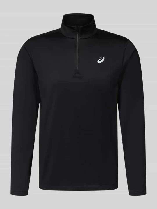 Zdjęcie produktu Koszulka funkcyjna z logo i zamkiem błyskawicznym Asics Czarny