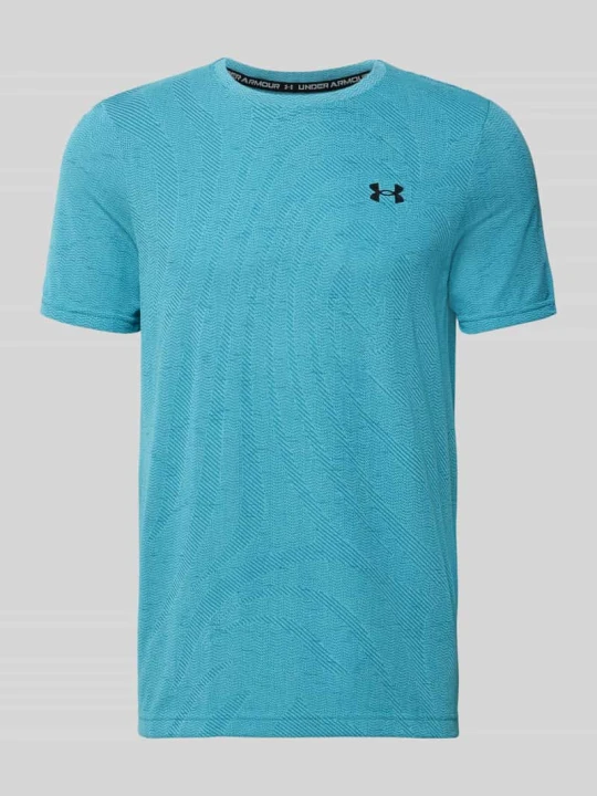 Zdjęcie produktu Koszulka funkcyjna z logo model 'Vanish Seamless Novelty' Under Armour Błękitno-niebieski