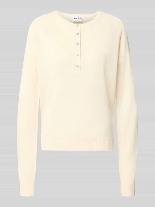 Zdjęcie produktu Koszulka henley z listwą guzikową Jake*s Écru