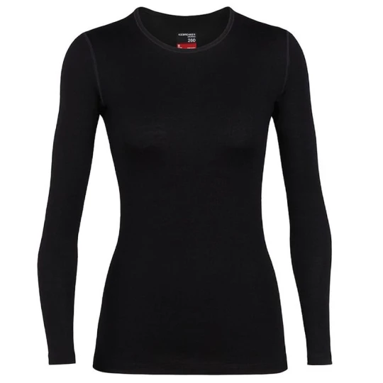 Zdjęcie produktu Koszulka Icebreaker Merino 260 Tech Long Sleeve Crewe Thermal Top 1043870011 - czarna