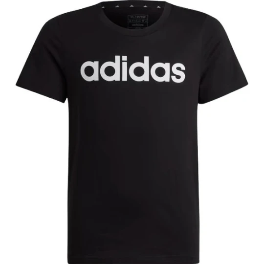 Zdjęcie produktu Koszulka juniorska Essentials Linear Logo Cotton Slim Adidas Czarny
