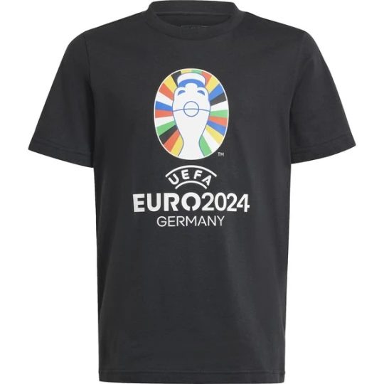 Zdjęcie produktu Koszulka juniorska Euro24 Adidas Czarny