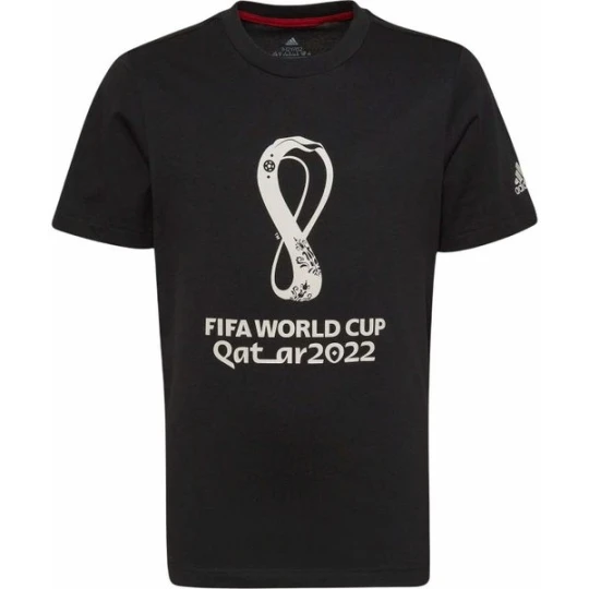 Zdjęcie produktu Koszulka juniorska FIFA World Cup 2022 Official Emblem Tee Adidas Czarny