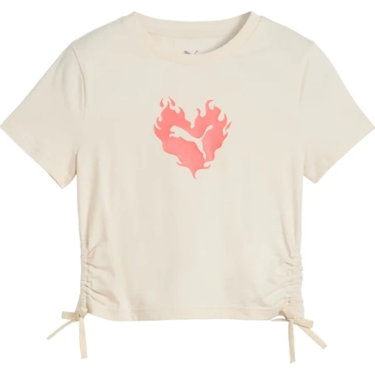 Zdjęcie produktu Koszulka juniorska Flaming Love Puma Beżowy