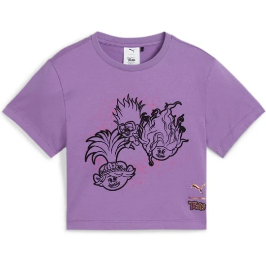 Zdjęcie produktu Koszulka juniorska Graphic Tee G Puma x Trolls Fioletowy