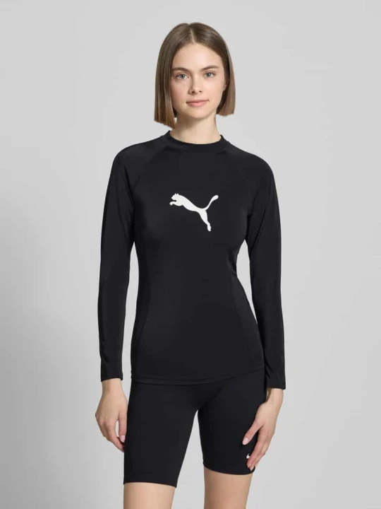 Zdjęcie produktu Koszulka kąpielowa z długim rękawem model ‘RASH GUARD’ Puma Czarny