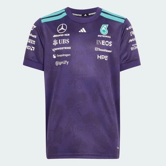 Zdjęcie produktu KOSZULKA KIEROWCY MERCEDES - AMG PETRONAS FORMULA 1 TEAM VANDA BLOOM Adidas Dark Purple