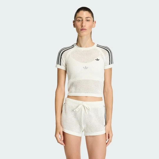 Zdjęcie produktu KOSZULKA KNITTED CROCHET TEE Adidas Off White