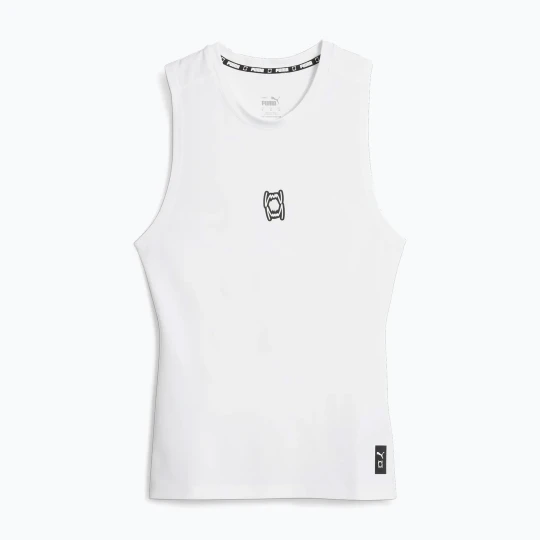 Zdjęcie produktu Koszulka koszykarska męska PUMA Hoops Team Slvs Baselayer puma white