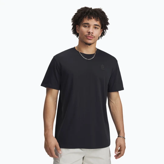 Zdjęcie produktu Koszulka koszykarska męska Under Armour Curry Heavyweight Trend Tee black / black