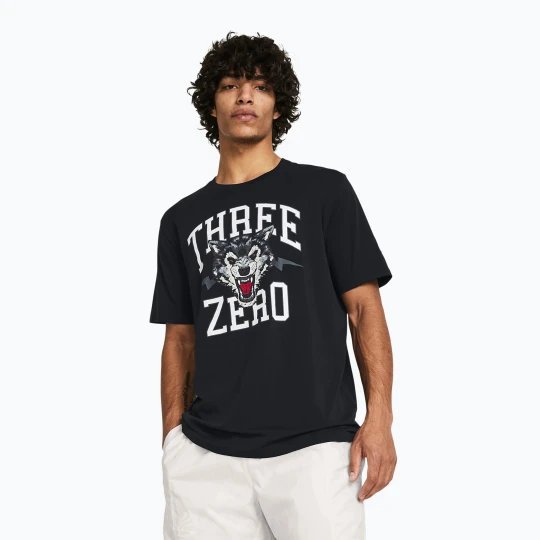 Zdjęcie produktu Koszulka koszykarska męska Under Armour Curry Young Wolf Tee black / mod gray