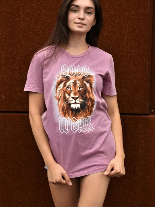 Zdjęcie produktu Koszulka Let Me Roar (Acid Wash) Pink BOCO WEAR