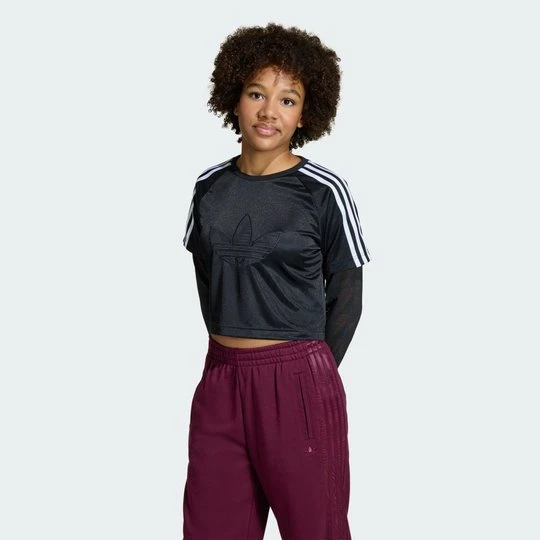 Zdjęcie produktu Koszulka LOOSE 2IN1 LACE LONGSLEEVE Adidas czarny