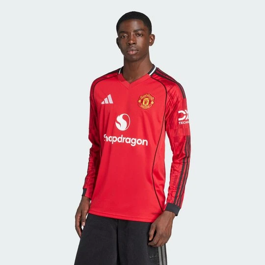 Zdjęcie produktu Koszulka Manchester United 25/26 Long Sleeve Home Adidas Mufc Red