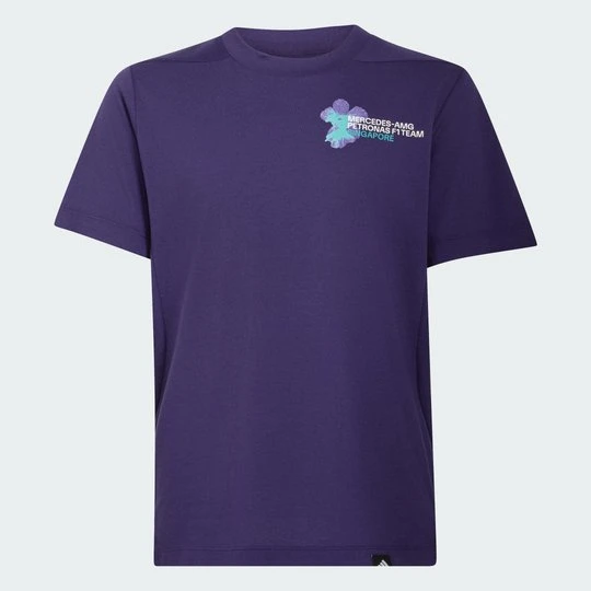 Zdjęcie produktu KOSZULKA MERCEDES - AMG PETRONAS FORMULA 1 TEAM VANDA BLOOM Adidas Dark Purple