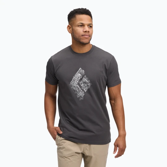 Zdjęcie produktu Koszulka męska Black Diamond Engineered Diamond SS Tee anthracite Szary