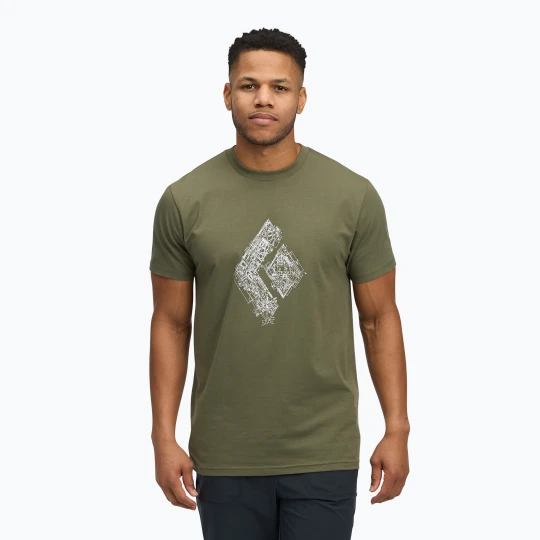 Zdjęcie produktu Koszulka męska Black Diamond Engineered Diamond SS Tee tundra Zielony
