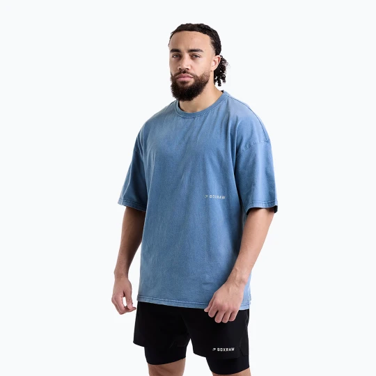 Zdjęcie produktu Koszulka męska BOXRAW Sparring Club Oversized washed baby blue