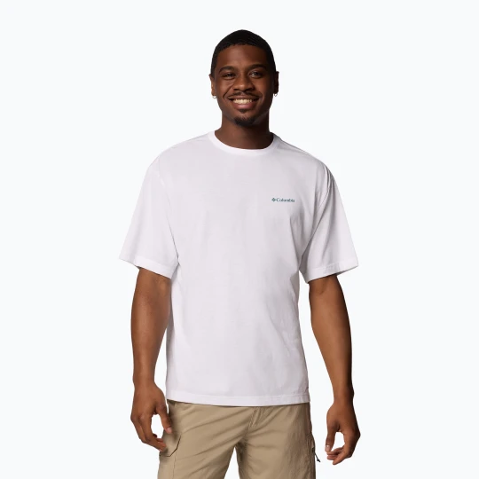 Zdjęcie produktu Koszulka męska Columbia Cedar Trail Back Graphic Tee white / trailguide icons