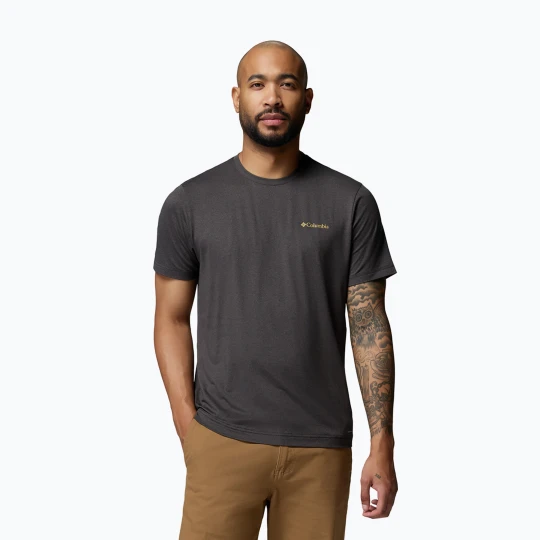 Zdjęcie produktu Koszulka męska Columbia Parsons Point Back Graphic Tee black heather blocky banner button