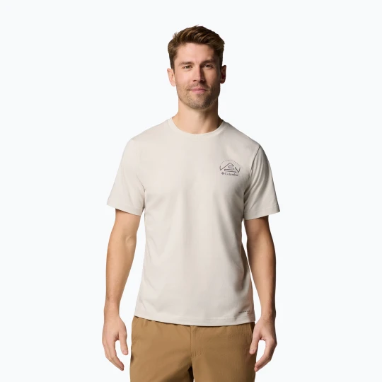 Zdjęcie produktu Koszulka męska Columbia Tunnel Valley Graphic Tee dark stone / naturally inclined Beżowy