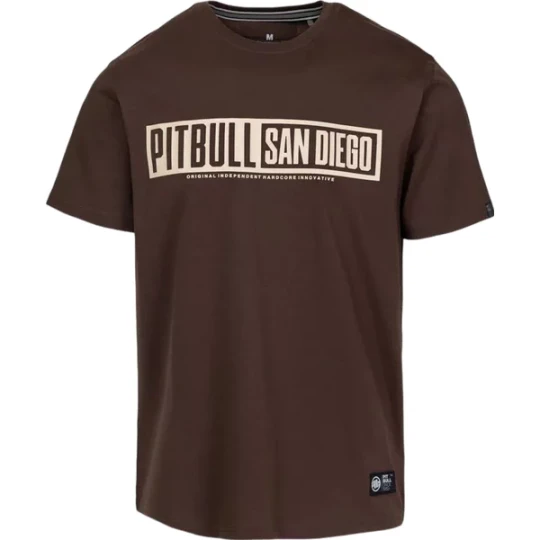 Zdjęcie produktu Koszulka męska Eighty Nine Dog Pitbull West Coast Brązowy