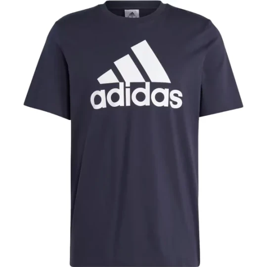 Zdjęcie produktu Koszulka męska Essentials Single Jersey 3-Stripes Adidas Granatowy
