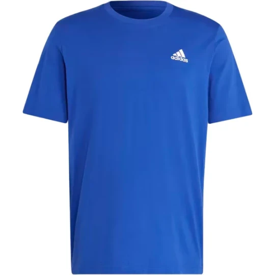Zdjęcie produktu Koszulka męska Essentials Single Jersey Embroidered Small Logo Tee Adidas Niebieski