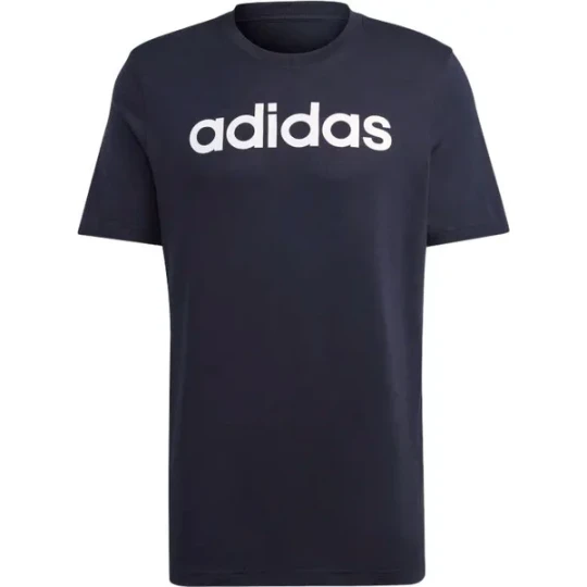 Zdjęcie produktu Koszulka męska Essentials Single Jersey Linear Embroidered Logo Tee Adidas Granatowy