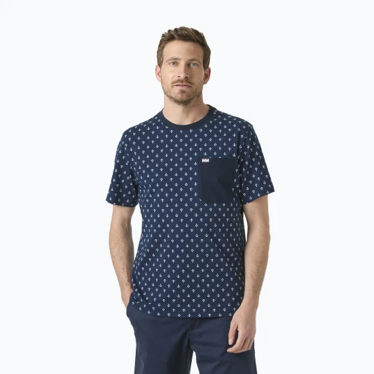 Zdjęcie produktu Koszulka męska Helly Hansen Hudson navy aop Granatowy