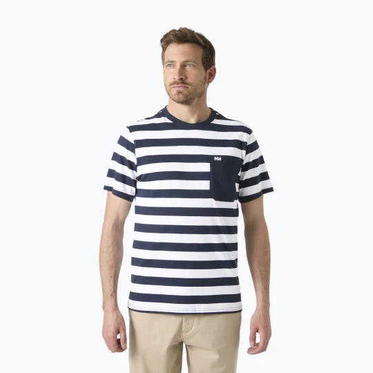 Zdjęcie produktu Koszulka męska Helly Hansen Hudson navy stripe Granatowy