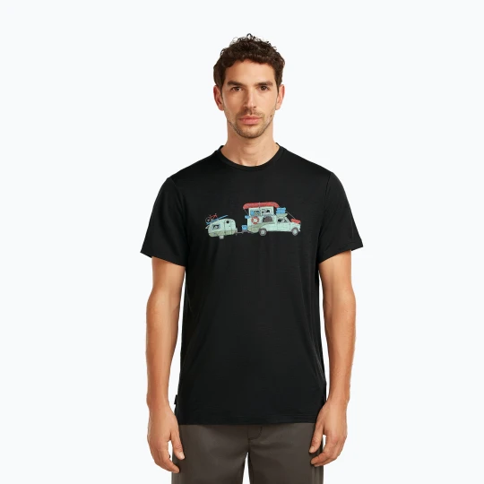 Zdjęcie produktu Koszulka męska icebreaker Merino 150 Tech Lite Transportage Tee black