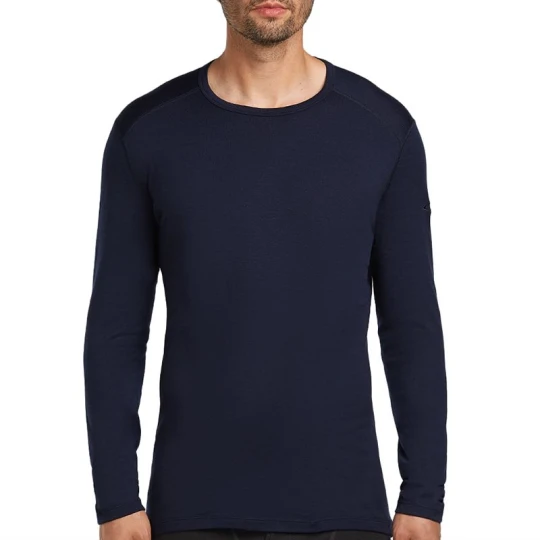 Zdjęcie produktu Koszulka męska Icebreaker Merino 260 Tech Long Sleeve Crewe Thermal Top 1043714011 - granatowa