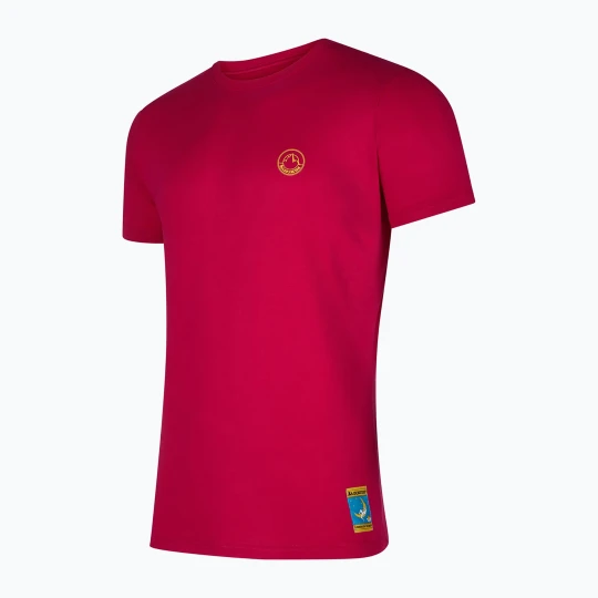 Zdjęcie produktu Koszulka męska La Sportiva Climbing on the Moon fucsia / giallo Czerwony